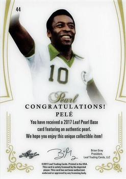 2017 Leaf Pearl #44 Pelé Back