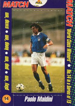 1996 Sported! Magazine World Class Winners Pop-Ups #14 Paolo Maldini Front