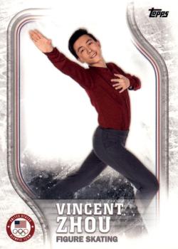 2018 Topps U.S. Olympic & Paralympic Team Hopefuls - Silver #US-18 Vincent Zhou Front