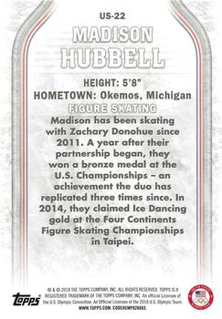 2018 Topps U.S. Olympic & Paralympic Team Hopefuls - Silver #US-22 Madison Hubbell Back