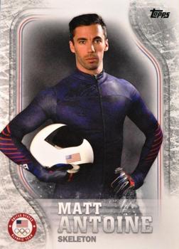 2018 Topps U.S. Olympic & Paralympic Team Hopefuls - Silver #USA-32 Matt Antoine Front