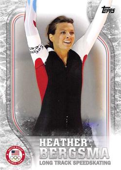 2018 Topps U.S. Olympic & Paralympic Team Hopefuls - Silver #USA-35 Heather Bergsma Front
