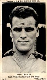 1954-55 A&BC Chewing Gum All Sport Series #51 John Charles Front