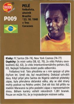 2000 Stadion World Stars - Gold Redemption Set 1 #P009 Pele Back
