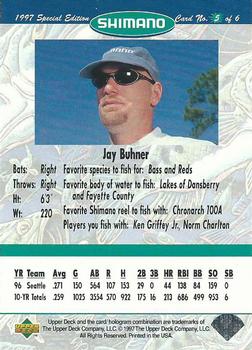 1997 Upper Deck Shimano Fishing #5 Jay Buhner Back