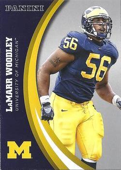 2015 Panini Michigan Wolverines - Silver #24 LaMarr Woodley Front