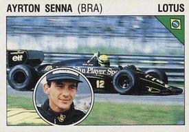 1986 Panini Supersport Stickers #31 Ayrton Senna Front