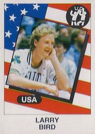 1986 Panini Supersport Stickers #130 Larry Bird Front