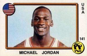 1988 Panini Supersport Stickers #141 Michael Jordan Front
