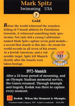 1995 Kodak A Century of Olympic Excellence #NNO Mark Spitz Back