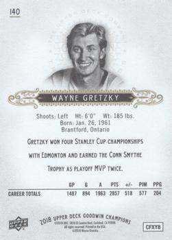 2018 Upper Deck Goodwin Champions #140 Wayne Gretzky Back