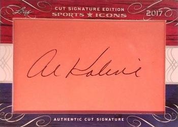 2017 Leaf Sports Icons Cut Signature Edition #NNO Al Kaline Front