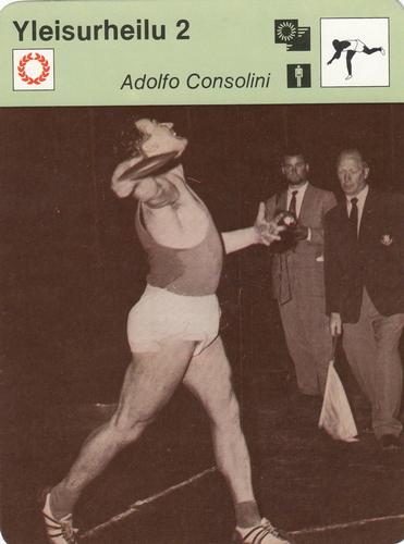 1977 Sportscaster Series 3 Finnish #03-50 Adolfo Consolini Front