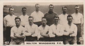 1927 British-American Tobacco Who's Who in Sports #49 Bolton Wanderers Front