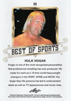 2018 Leaf Best of Sports #09 Hulk Hogan Back