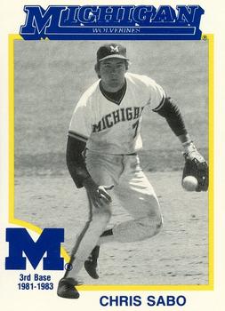 1991 College Classics Michigan Wolverines #NNO Chris Sabo Front
