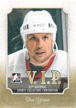 2011 In The Game National Sports Collectors Convention VIP #VIP-03 Steve Yzerman Front