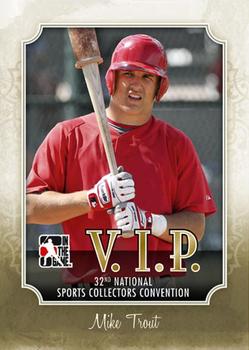 2011 In The Game National Sports Collectors Convention VIP #VIP-07 Mike Trout Front