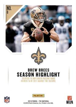 2018 Panini National Convention #8 Drew Brees Back