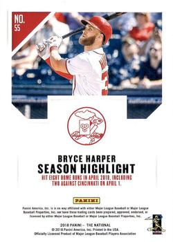 2018 Panini National Convention #55 Bryce Harper Back