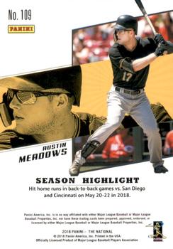 2018 Panini National Convention #109 Austin Meadows Back