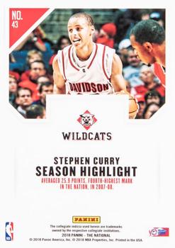 2018 Panini National Convention - Rainbow Spokes #43 Stephen Curry Back