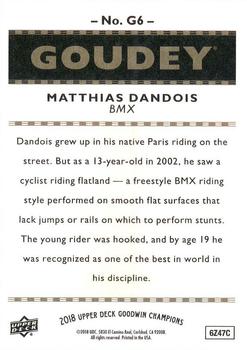 2018 Upper Deck Goodwin Champions - Goudey #G6 Matthias Dandois Back