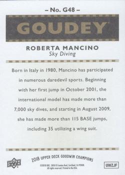 2018 Upper Deck Goodwin Champions - Goudey #G48 Roberta Mancino Back