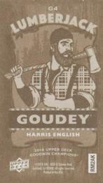 2018 Upper Deck Goodwin Champions - Goudey Minis Wood Lumberjack #G4 Harris English Back