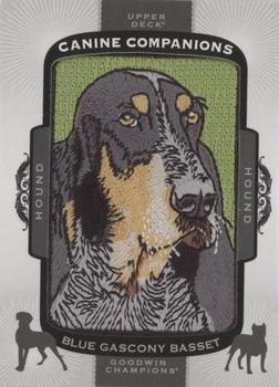 2018 Upper Deck Goodwin Champions - Canine Companions Manufactured Patch #CC146 Blue Gascony Basset Front
