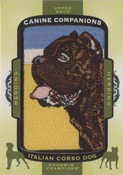 2018 Upper Deck Goodwin Champions - Canine Companions Manufactured Patch #CC171 Italian Corso Dog Front