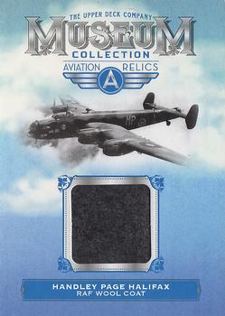 2018 Upper Deck Goodwin Champions - Museum Collection Aviation Relics #MCA-HAL Handley Page Halifax Front