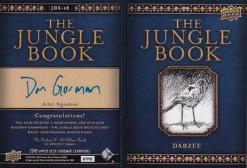 2018 Upper Deck Goodwin Champions - The Jungle Book Sketch Booklets #JBS-18 Darzee Back