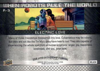 2018 Upper Deck Goodwin Champions - When Robots Rule the World #R-3 Electric Love Back