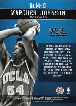 2015 Panini UCLA Bruins - Honors Silver #MJ-UCL Marques Johnson Back