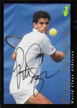 1992 Classic World Class Athletes - Autographs #NNO Pete Sampras Front