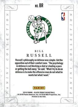 2018 Panini Black Friday - Panini Collection #BR Bill Russell Back