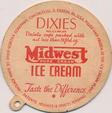 1937 Dixie Ice Cream Lids #NNO William Boyd Back