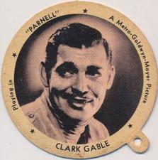 1937 Dixie Ice Cream Lids #NNO Clark Gable Front