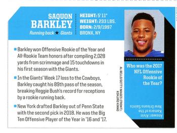 2019 Sports Illustrated for Kids #819 Saquon Barkley Back