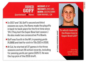 2019 Sports Illustrated for Kids #831 Jared Goff Back