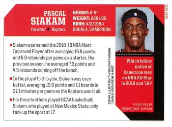 2019 Sports Illustrated for Kids #869 Pascal Siakam Back