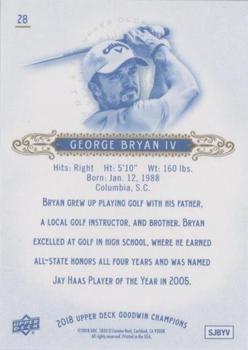 2018 Upper Deck Goodwin Champions - Royal Blue #28 George Bryan IV Back