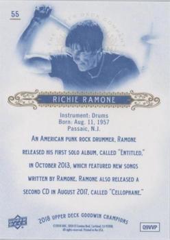 2018 Upper Deck Goodwin Champions - Royal Blue #55 Richie Ramone Back