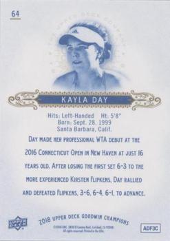 2018 Upper Deck Goodwin Champions - Royal Blue #64 Kayla Day Back