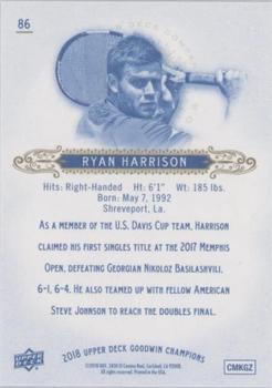 2018 Upper Deck Goodwin Champions - Royal Blue #86 Ryan Harrison Back
