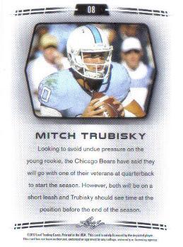 2017 Leaf Retail Exclusive #08 Mitch Trubisky Back