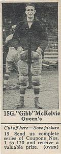 1924-25 Dominion Chocolate Athletic Stars (V31) #15 Gibb McKelvie Front