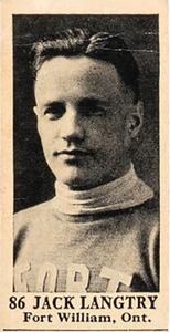 1924-25 Dominion Chocolate Athletic Stars (V31) #86 Jack Langtry Front