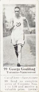 1924-25 Dominion Chocolate Athletic Stars (V31) #99 George Goulding Front